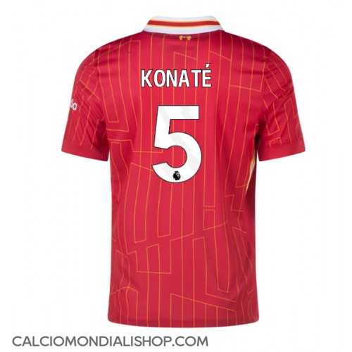 Maglie da calcio Liverpool Ibrahima Konate #5 Prima Maglia 2024-25 Manica Corta